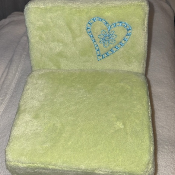 American Girl FOLD UP CHAIR II Green Velour Flip Couch Bed Seat Furniture - Picture 2 of 12